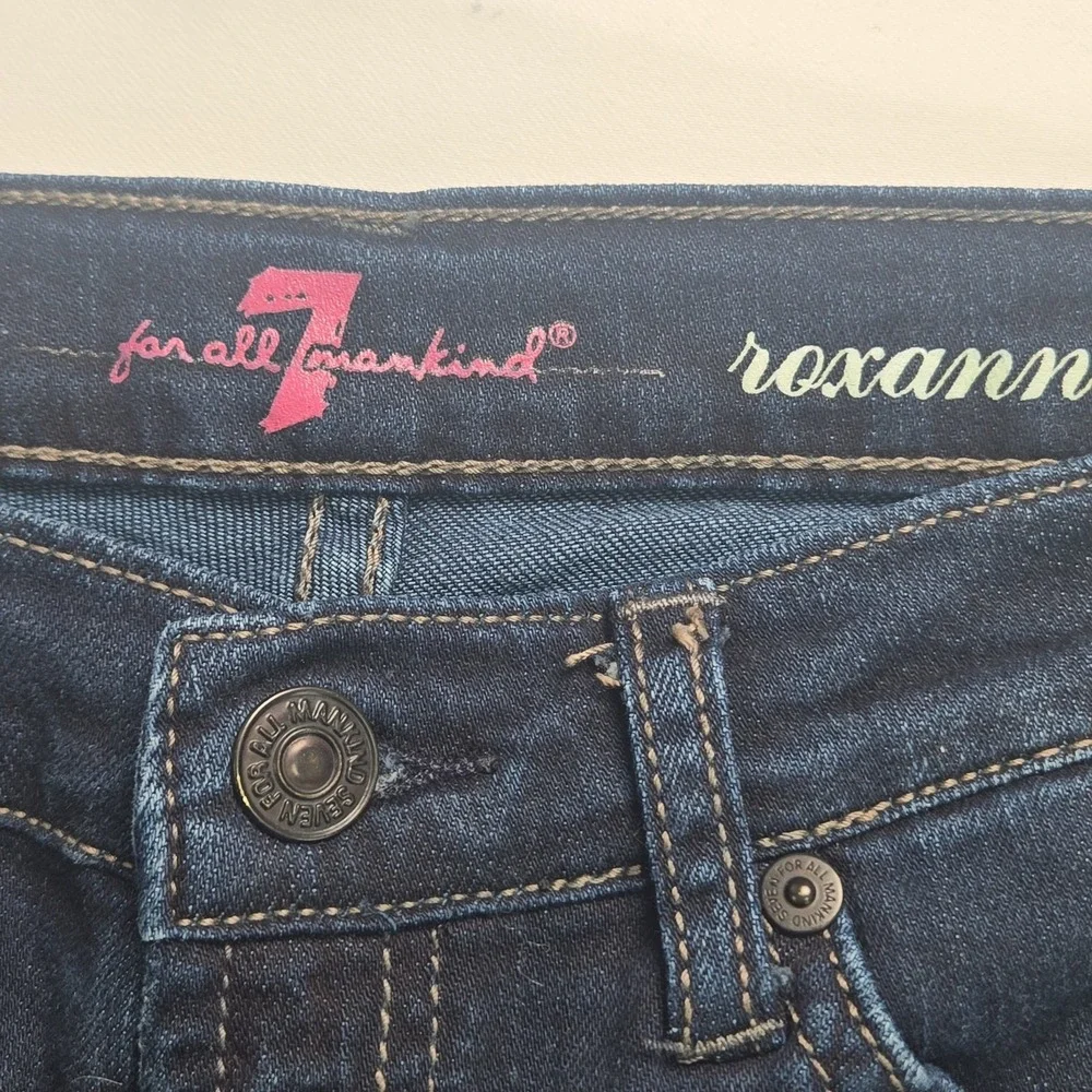 7FAM Girls/Child Size 14 Jeans Roxanne Dark Denim